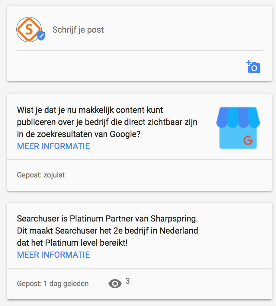 Google post example searchuser